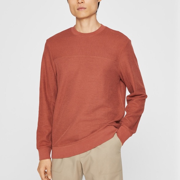 French Rib Crew Sweater - New With Tags - NEVER WORN - Orange